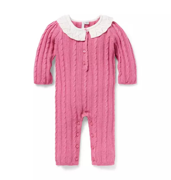 Baby Cable Knit Collared One-Piece | Janie and Jack