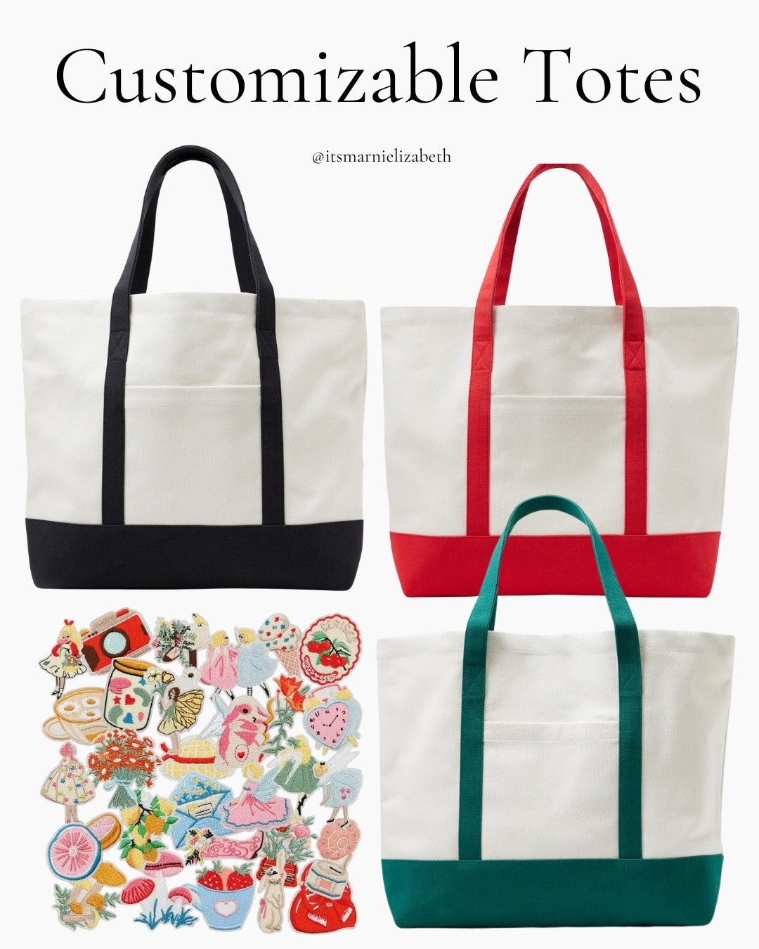 Customizable totes that are so fun and cute 🌸 Such an easy everyday bag, and I love the personal touch.

customizable totes, personalized bags, Amazon finds, fall accessories, tote bags, everyday style

#LTKgrwm #LTKmomlife