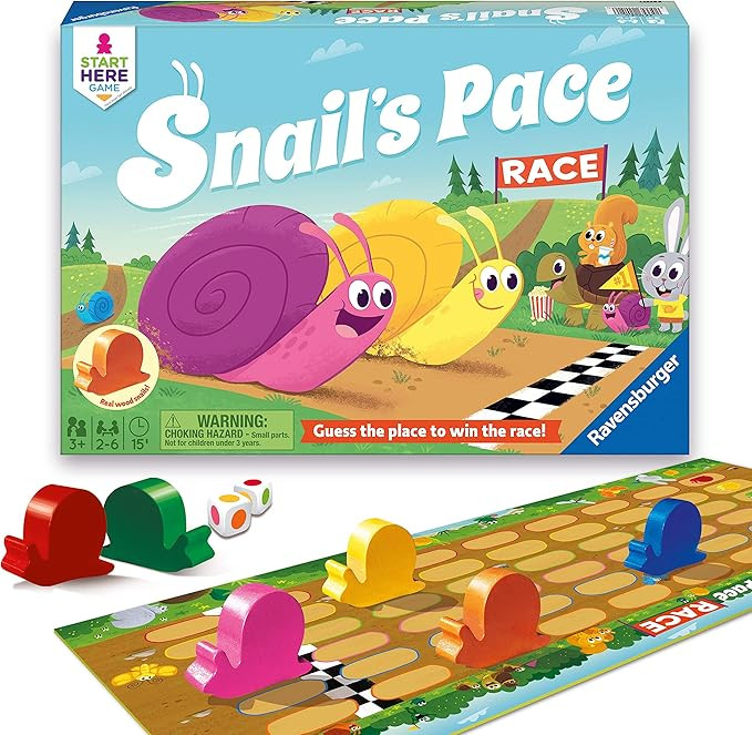 Ravensburger Snail's Pace Race Game for Age 3 & Up - Quick Children's Racing Game Where Everyone ... | Amazon (US)