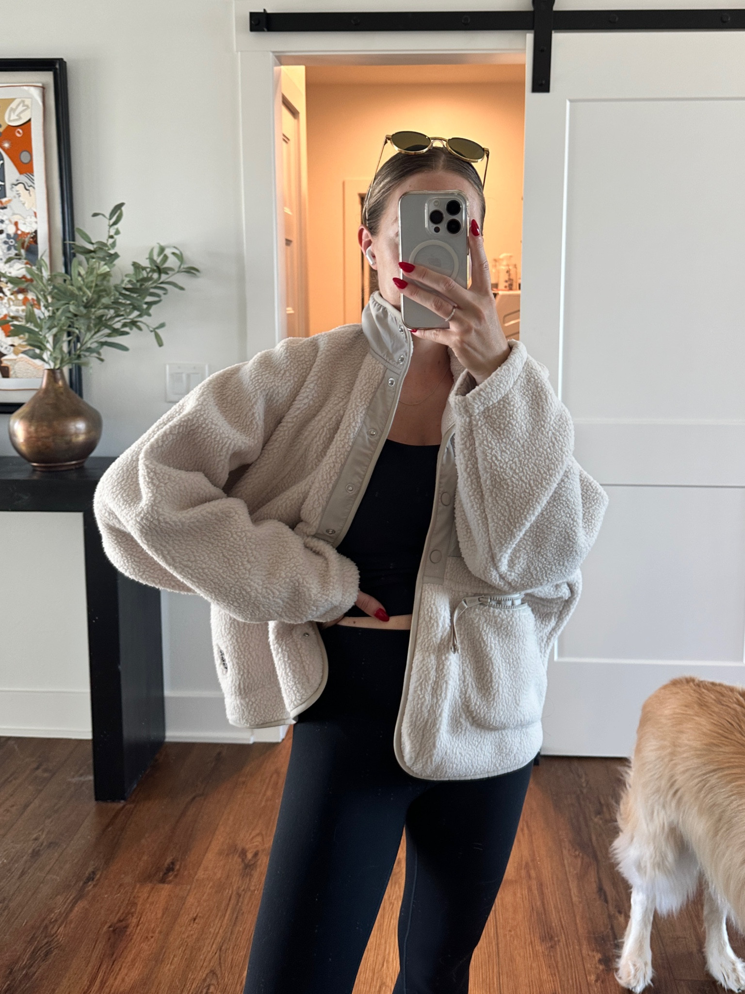 My official dog walking jacket for the fall! Perfect fleece for fall transition outfits into cooler temps. Fits TTS for an oversized look - I’m in a small. Linking to a few places that have it in stock (Amazon has the free people version and a dupe - it shows up as the green one!)

#LTKSeasonal #LTKStyleTip