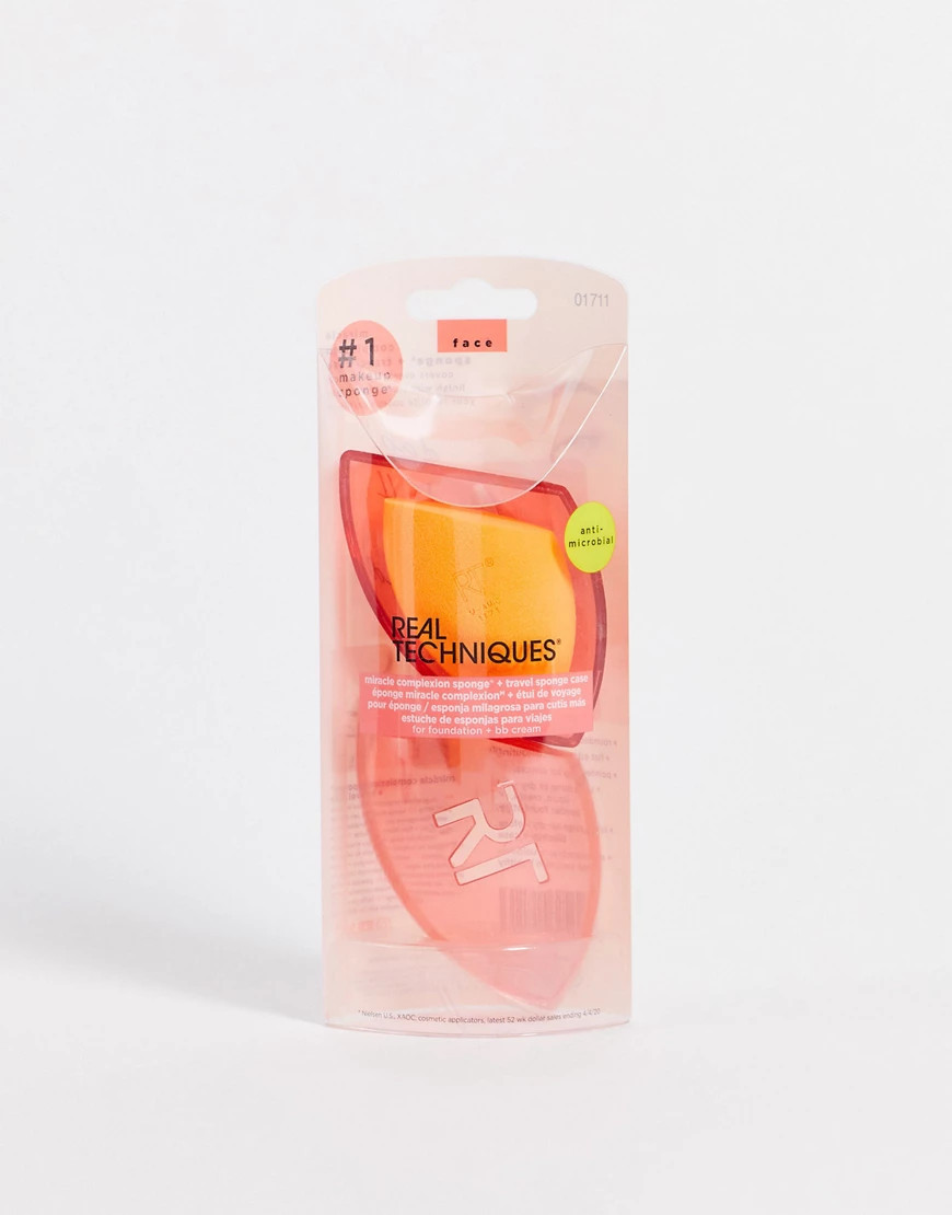 Real Techniques Miracle Complexion Sponge + Travel Case-No colour | ASOS (Global)