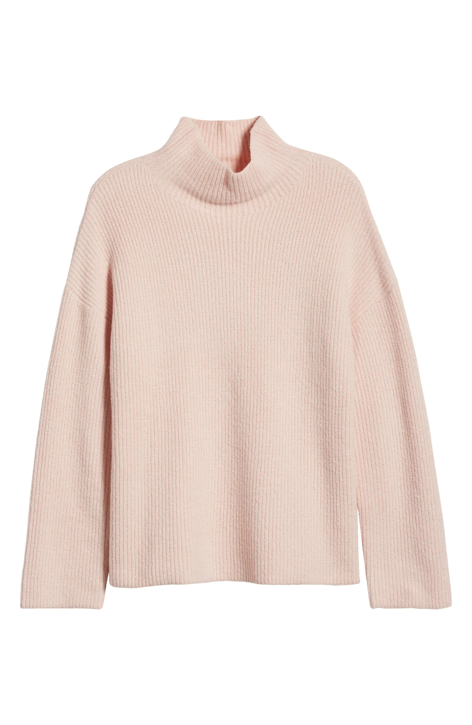 Treasure & Bond Relaxed Turtleneck Cotton Blend Sweater | Nordstrom | Nordstrom