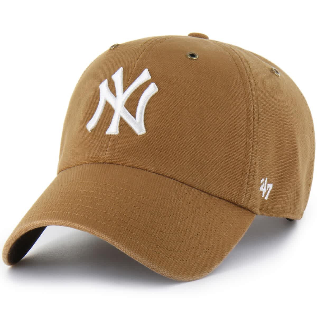Men's Carhartt x '47  Brown New York Yankees Clean Up Adjustable Hat | Nordstrom