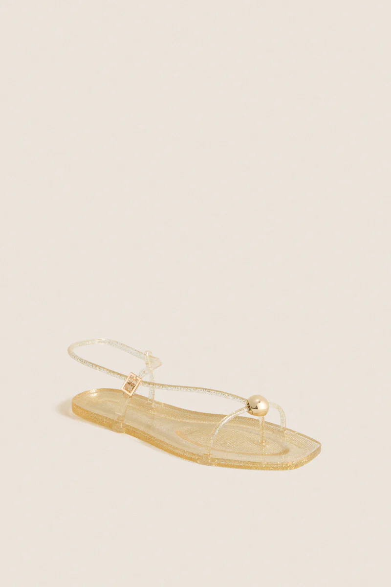 Champagne Dana Jelly Sandals | Tuckernuck (US)