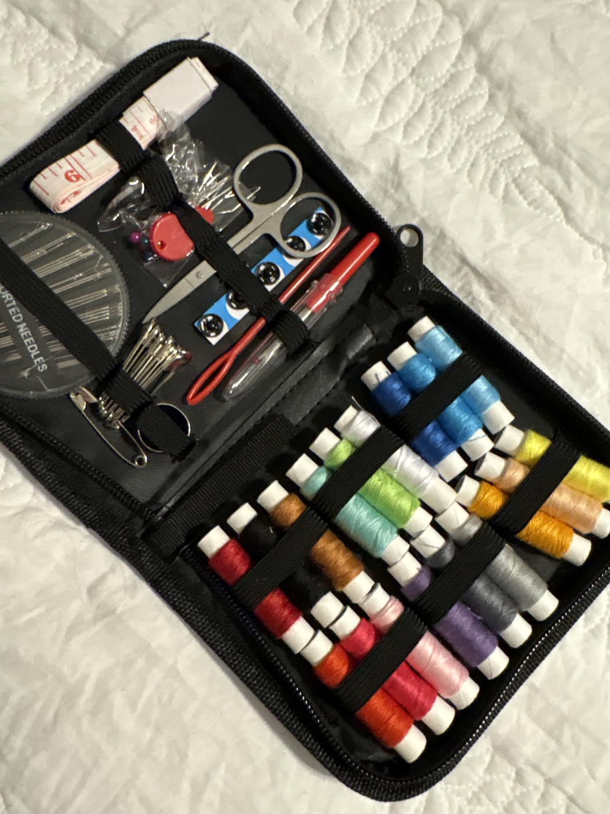 OKOMER 87 Pcs Sewing Kit with Embroidery Supplies, Complete Premium Sewing Repair Set with Needle... | Amazon (US)