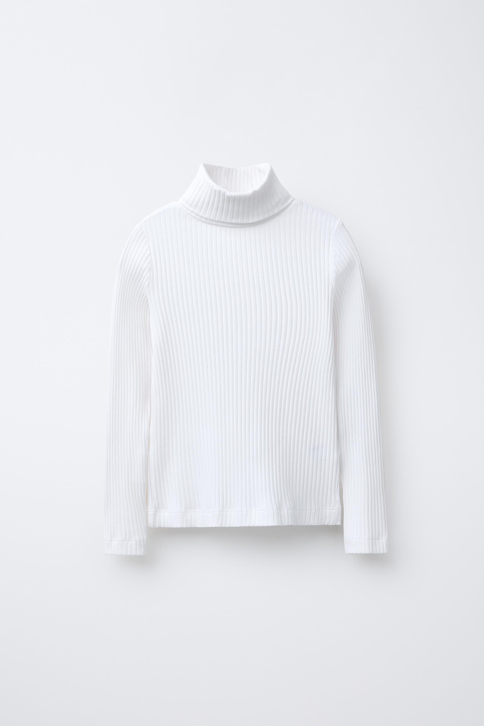 RIBBED TURTLENECK T-SHIRT | Zara US