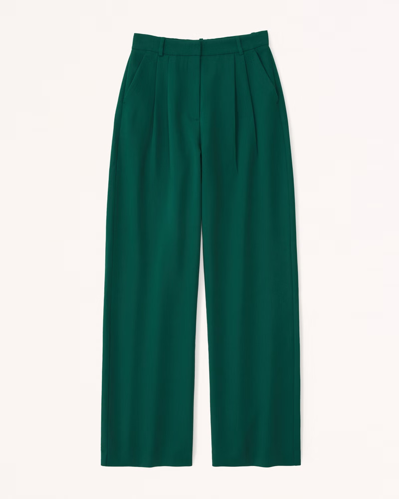 Women's Curve Love A&F Sloane Tailored Pant | Women's Bottoms | Abercrombie.com | Abercrombie & Fitch (US)