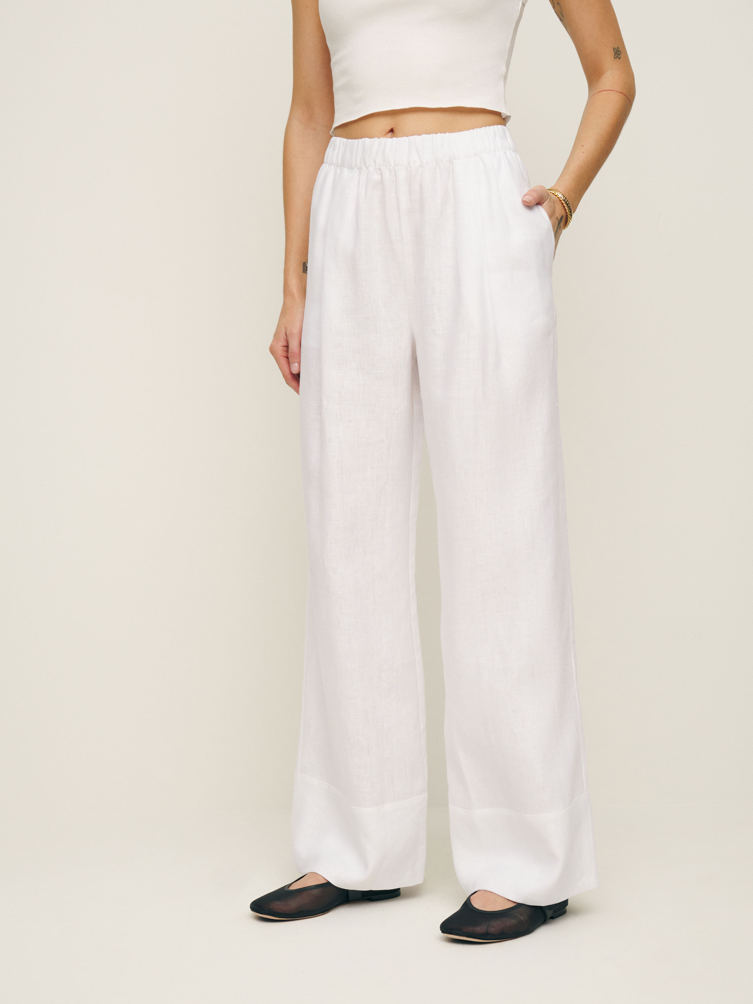 Fernando Linen Pant | Reformation (Global)