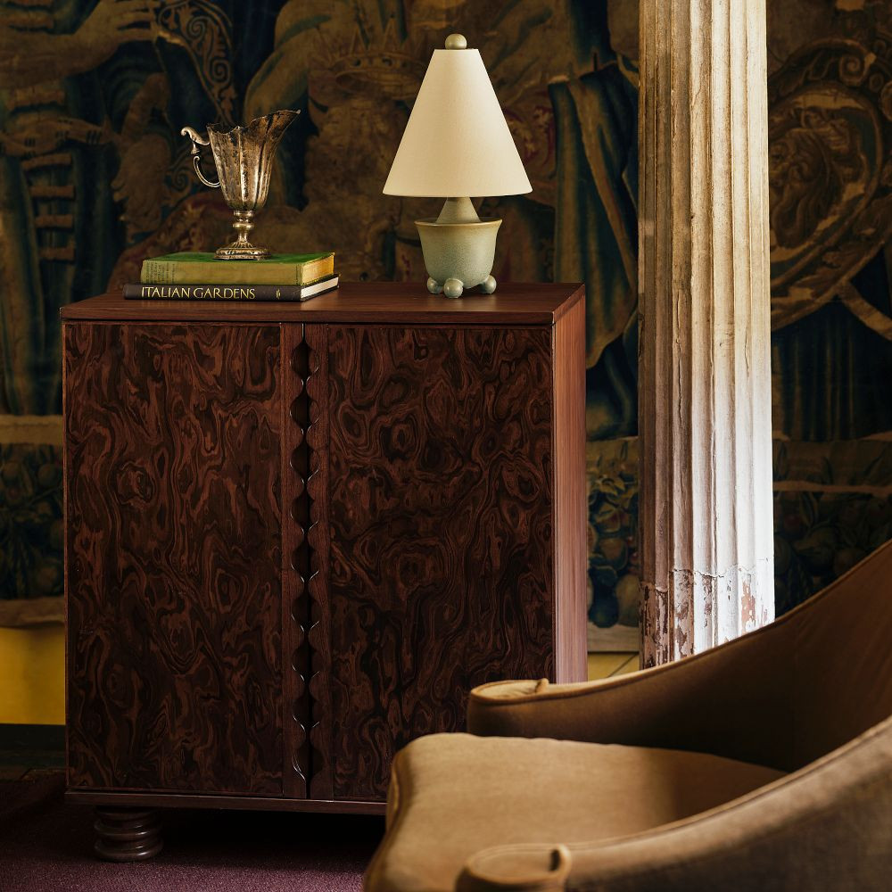 Pierce & Ward Ball Foot Ceramic Table Lamp (17.5") | West Elm (US)