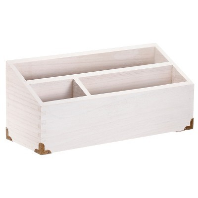 Desktop Storage Unit, White Wood - Threshold™ | Target