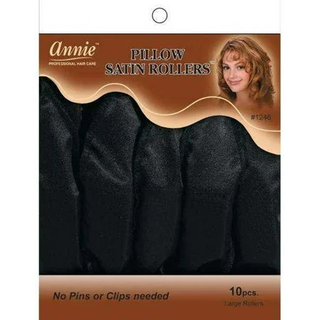 Annie Pillow Satin Rollers - Large 10-Count | Walmart (US)