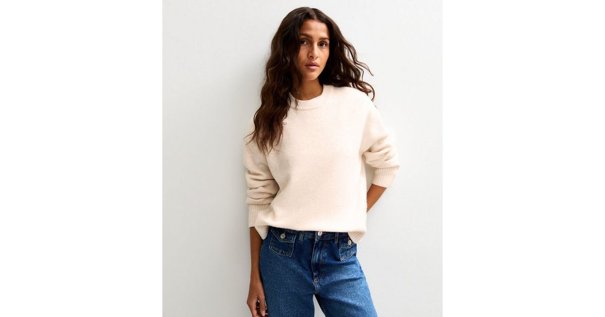Cream Crew Neck Jumper | New Look | New Look (UK)