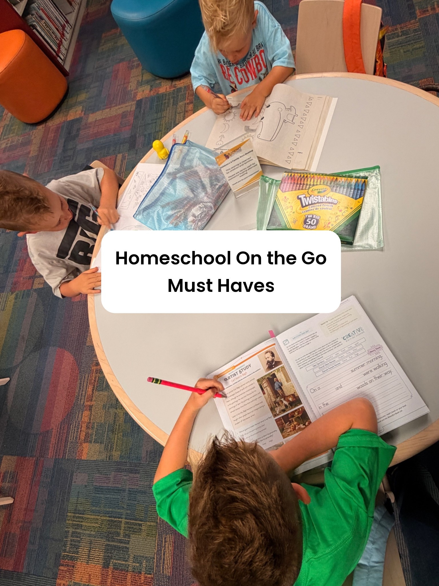These are the things we take with us to take our learning on the go. These items help our homeschool stay organized, fun, and efficient. Homeschool out of the home ☺️

#LTKdayinmylife #LTKmomlife #LTKKids