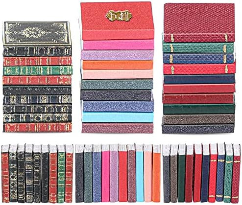 29 Pieces 1:12 Scale Miniatures Dollhouse Books Assorted Timeless Miniatures Books Mini Books Model  | Amazon (US)