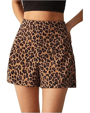 Floerns Women's Casual High Waist Skinny Shorts with Pocket | Amazon (US)