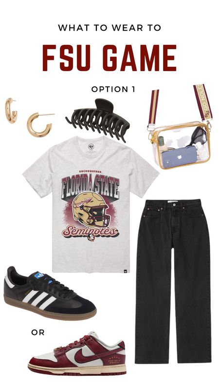 Looking for a sporty game day outfit for an FSU football game? This vintage Seminoles tee paired with a lose jean and minimal accessories is chic and comfy! 

#LTKstyletip #LTKSeasonal
