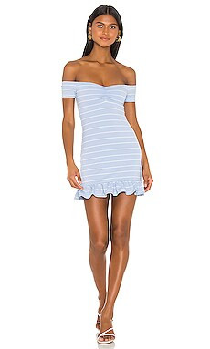 Privacy Please Monique Mini Dress in Blue & White from Revolve.com | Revolve Clothing (Global)