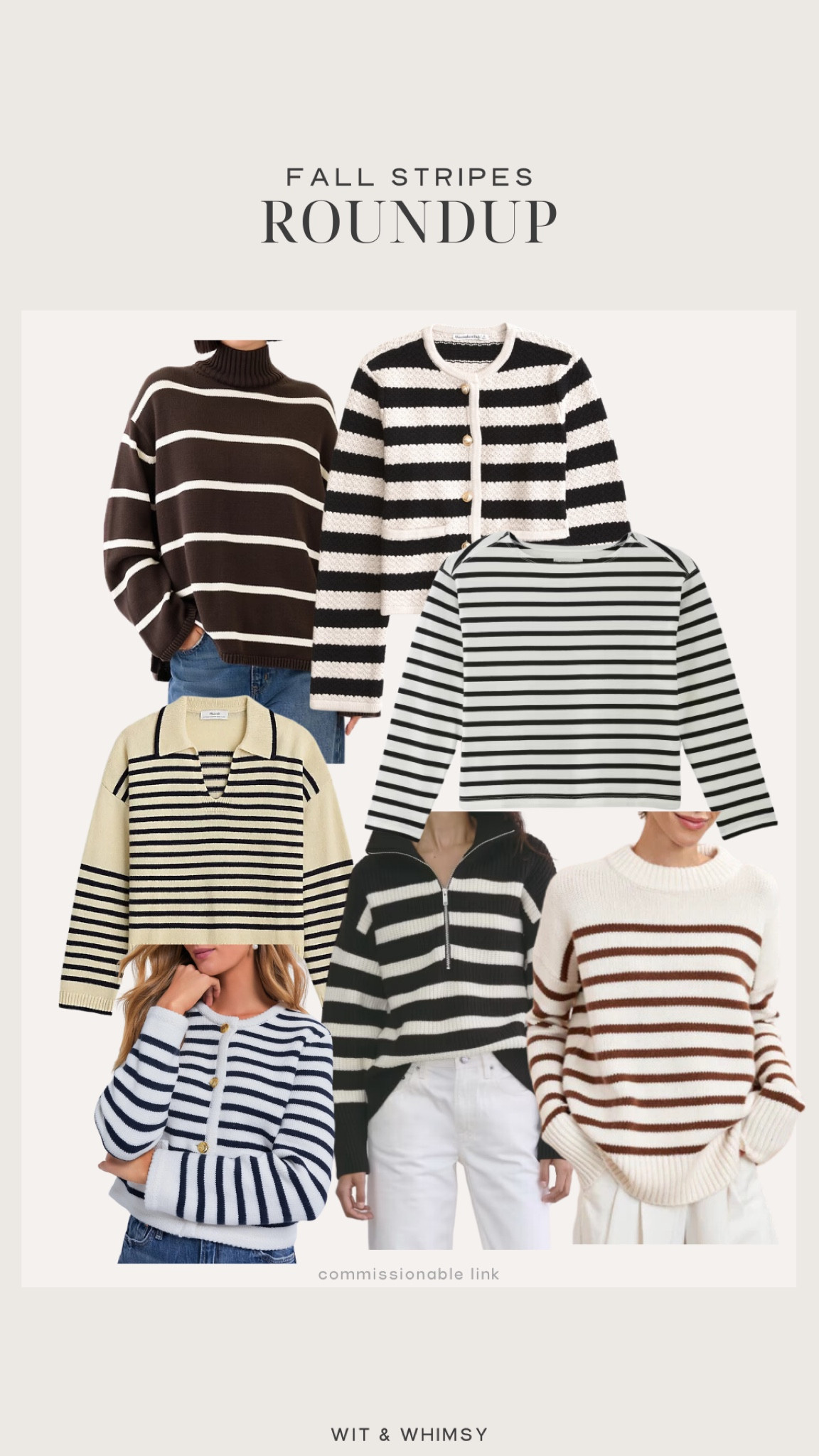 Fall stripes! Sweaters, cardigans, tees. 

#LTKSeasonal