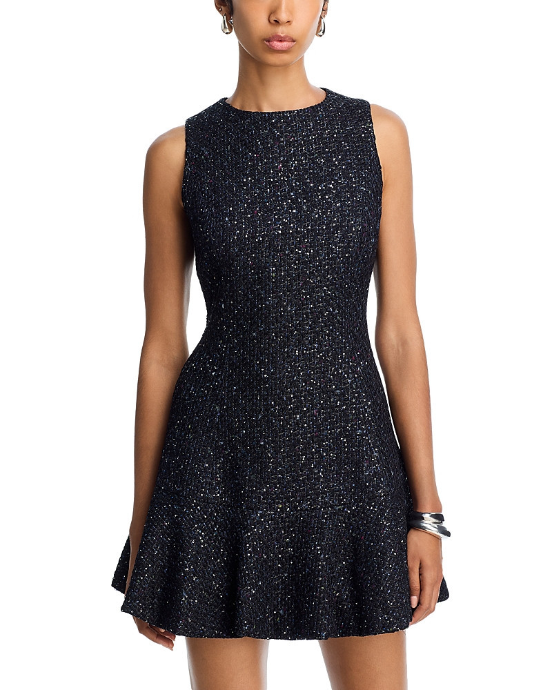 Aqua Bubble Tweed Sleeveless Mini Dress - Exclusive | Bloomingdale's (US)