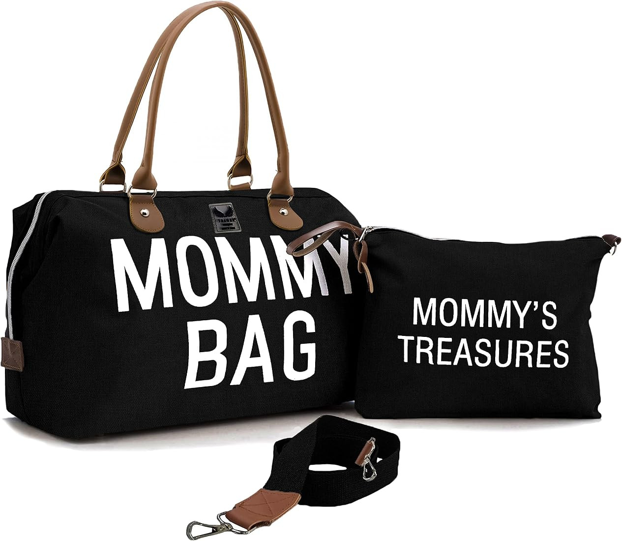 Diaper Bag Tote, Chqel Mommy Bag for Hospital & Maternity with Mommy's Treasures Bag, Large Capacity | Amazon (US)