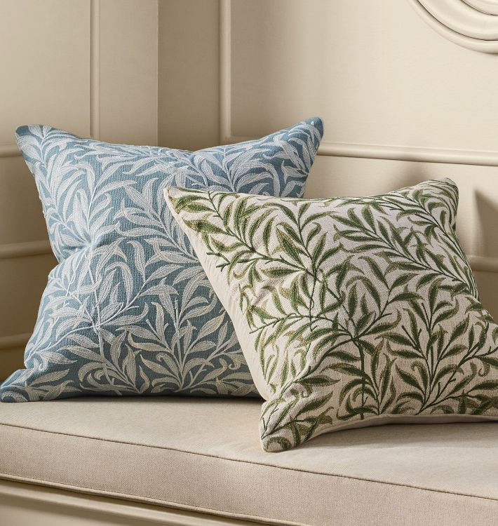 Eucalyptus Embroidered Pillow Cover | Rejuvenation