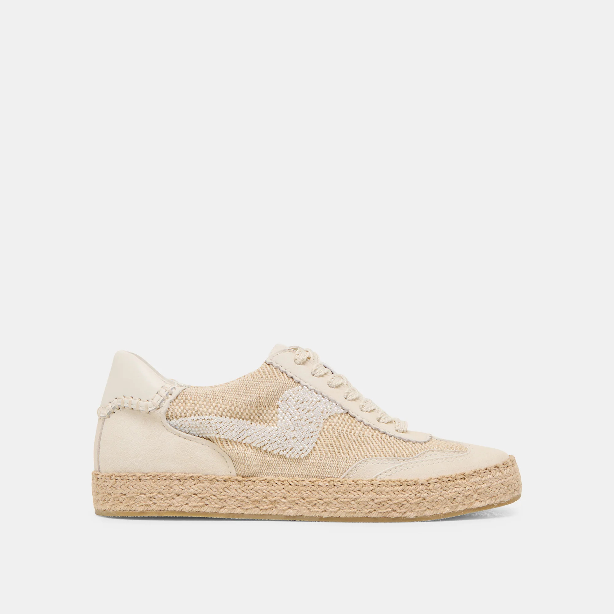 NOTICE ESPADRILLE BEAD SNEAKERS NATURAL MULTI BURLAP | DolceVita.com
