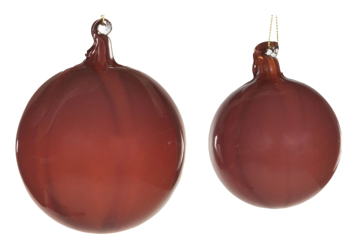 VINTAGE RED GLASS ORNAMENT | Alice Lane Home Collection