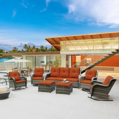 Loreley 7 - Person Outdoor Seating Group with Cushions | Wayfair North America