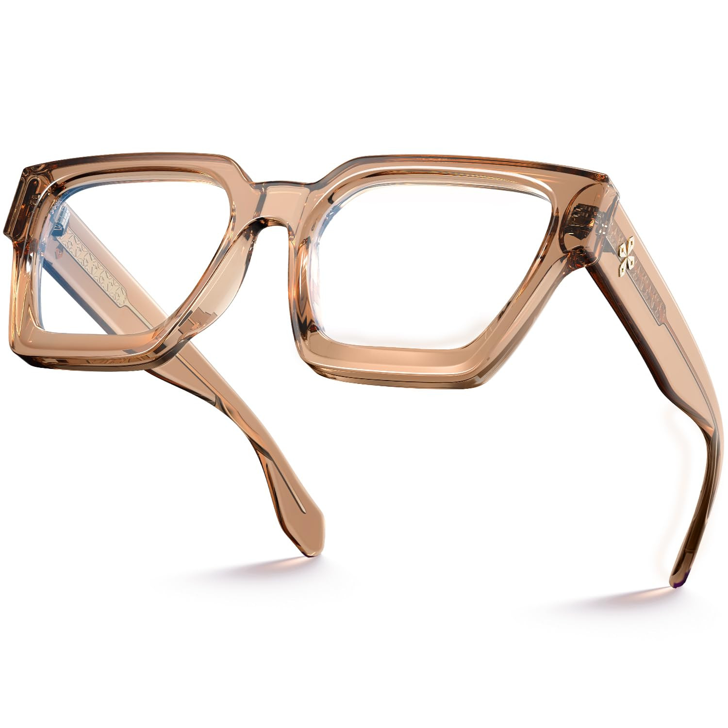 VISOONE Blue Light Blocking Glasses Rectangle Chic Preppy Look MultiColor Frame for Women Men RIV... | Amazon (US)