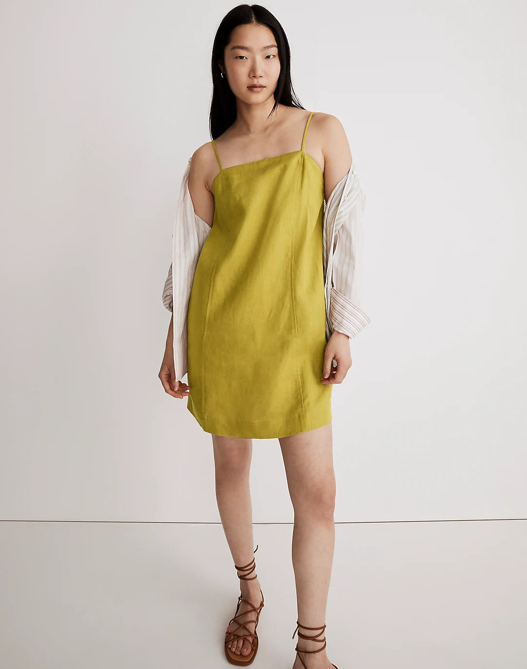 Goldie Mini Dress in 100% Linen | Madewell