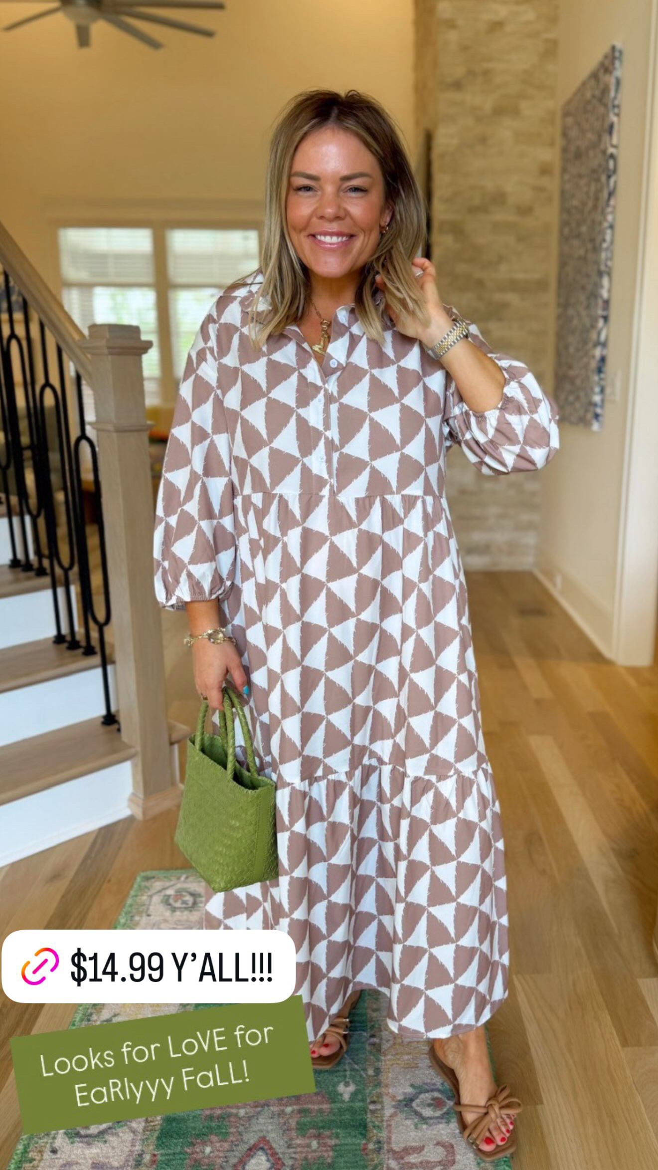 Fall dress perfection! This would be so cute for family photos, date night, Thanksgiving or any upcoming fall event. #LTKSeasonal #LTKHolidayStyle #LTKStyleTip 

 
