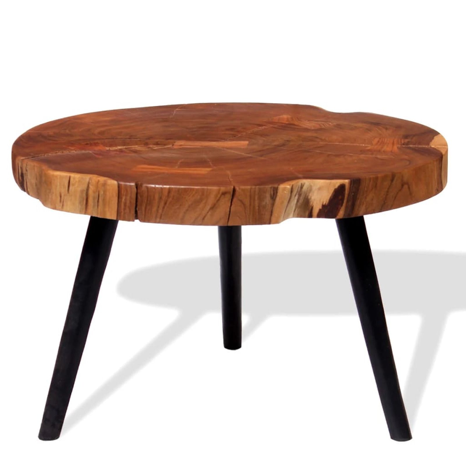 Mixfeer Log Coffee Table Solid Acacia Wood - Walmart.com | Walmart (US)