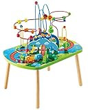 Hape E3824 Jungle Adventure Kids Toddler Wooden Bead Maze & Railway Train Track Play Table Toy fo... | Amazon (US)