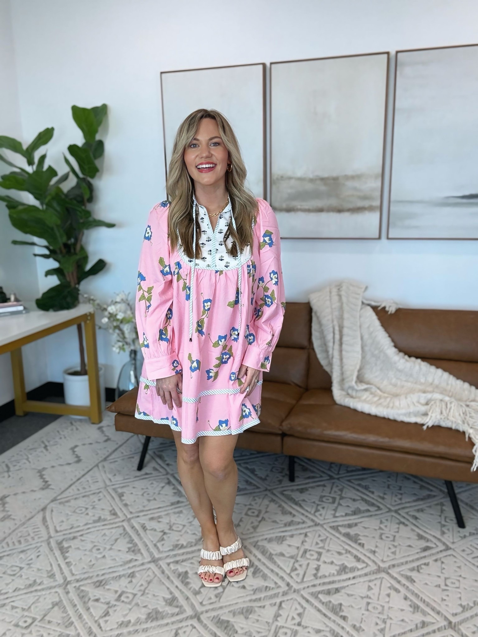 Spring statement dress from Wenrine that performs for showers, brunch, vacations, and daytime events. Lightweight with an easy relaxed shape and standout print that drives clicks in warm weather content.

spring dress, pink spring dress, Wenrine dress, Amazon fashion dress, baby shower dress, brunch outfit, vacation outfit, summer dress, casual feminine dress, printed dress women, everyday spring outfit, modest spring dress, warm weather outfit, AudrieDollins 

 #LTKootd #LTKSeasonal #LTKOver40