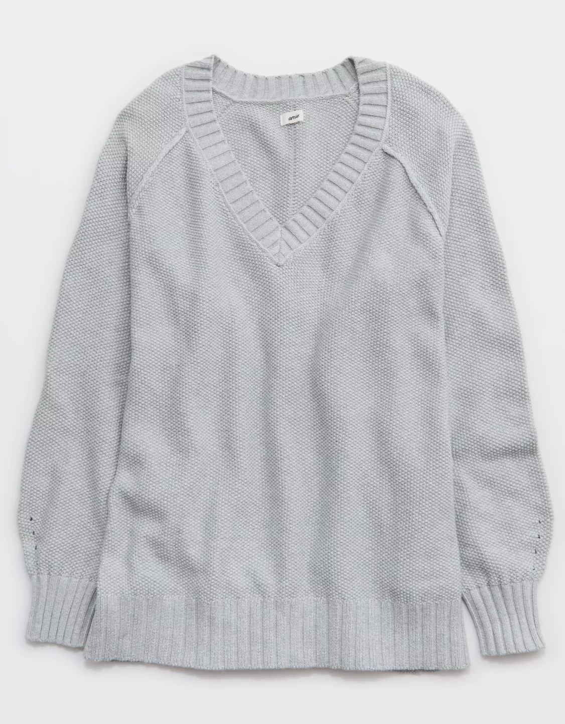 Aerie Vintage Cotton V Neck Sweater | Aerie