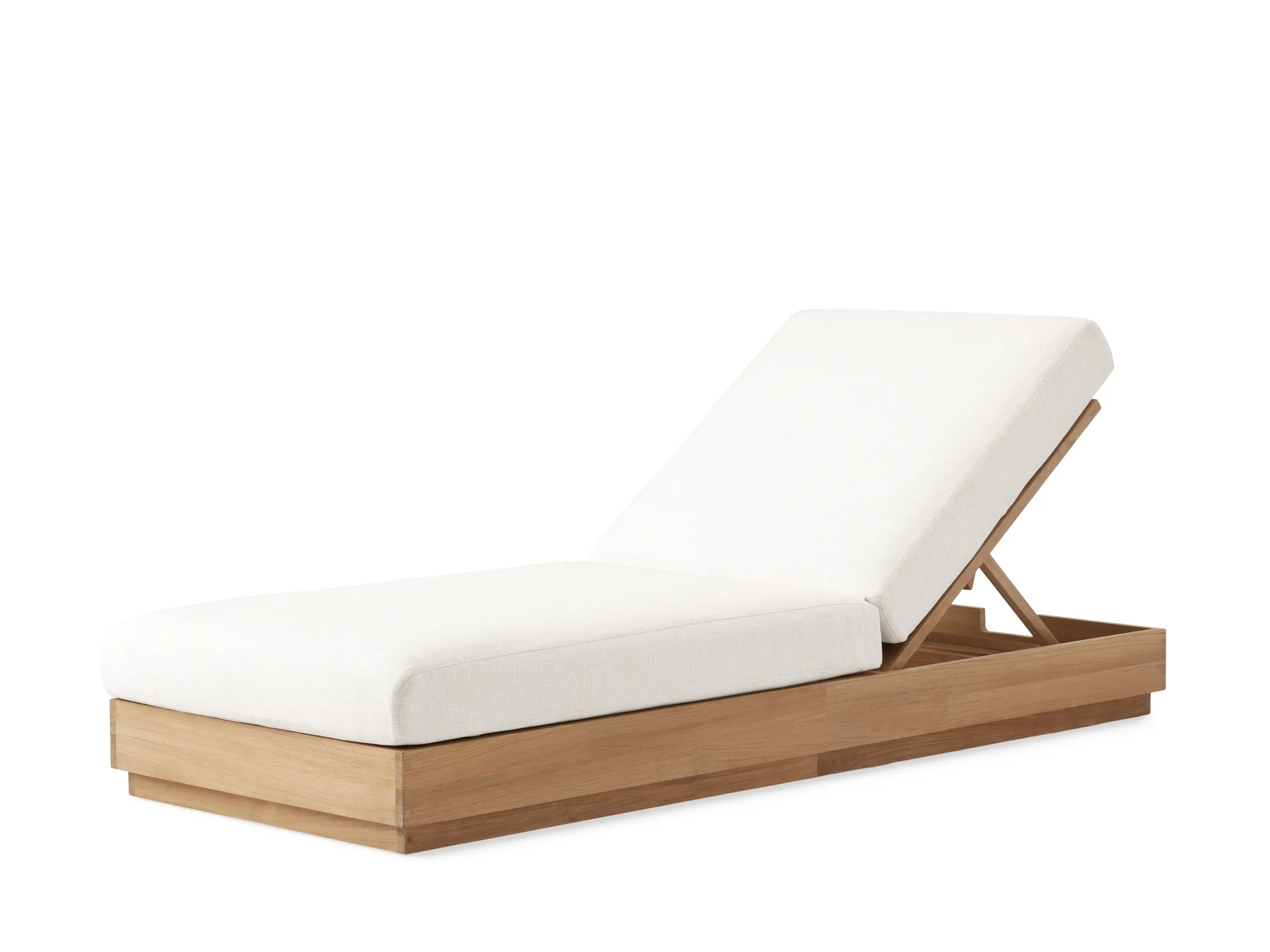 Bal Harbour Outdoor Teak Chaise | Arhaus