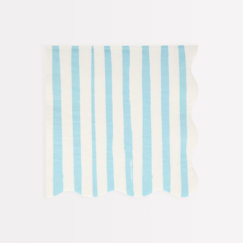 Meri Meri Blue Stripe Large Napkins (Pack of 16) | Target