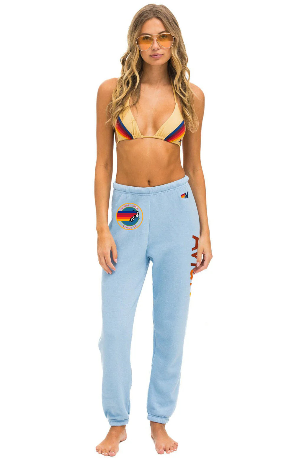 AVIATOR NATION SWEATPANTS - ICE | Aviator Nation