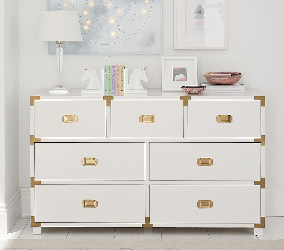Gemma Campaign Extra Wide Dresser | Pottery Barn Kids