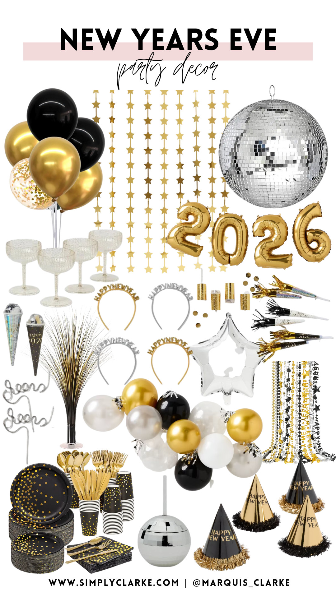 New Year’s party decor that does all the celebrating for you! Easy, festive, and so cute for ringing in the new year!  

 #LTKHoliday #LTKSeasonal #LTKHome