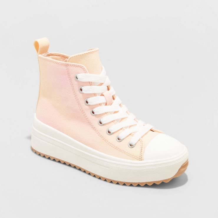 Girls' Blakely High Top Lace-Up Zipper Sneaker Boots - art class™ | Target