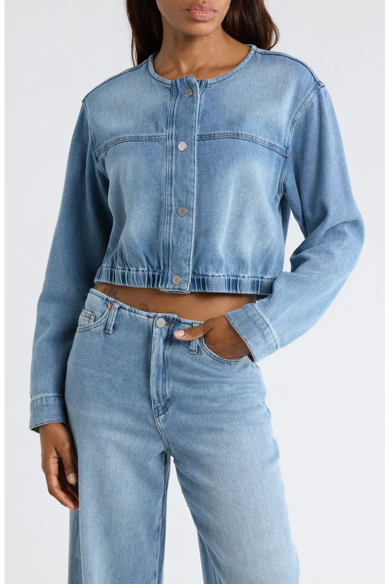 Cropped Denim Jacket (Women) | Nordstromrack | Nordstrom Rack