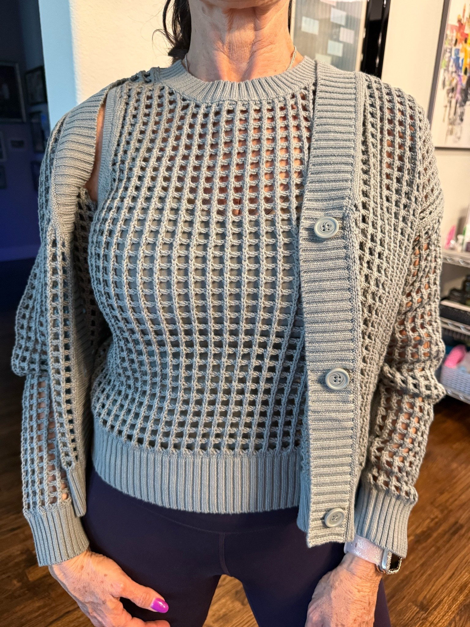 I gave my mom this knit sweater and sleeveless sweater top such a cute size. She’s wearing size extra small and it’s great for any age.

#LTKOver40