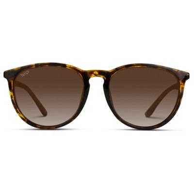 WMP Eyewear Metal Temple Round Polarized Sunglasses | Target