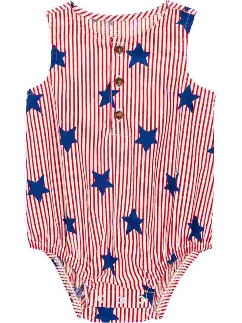 Carter's Child of Mine Baby Unisex Patriotic Romper, Sizes Newborn-12 Months | Walmart (US)