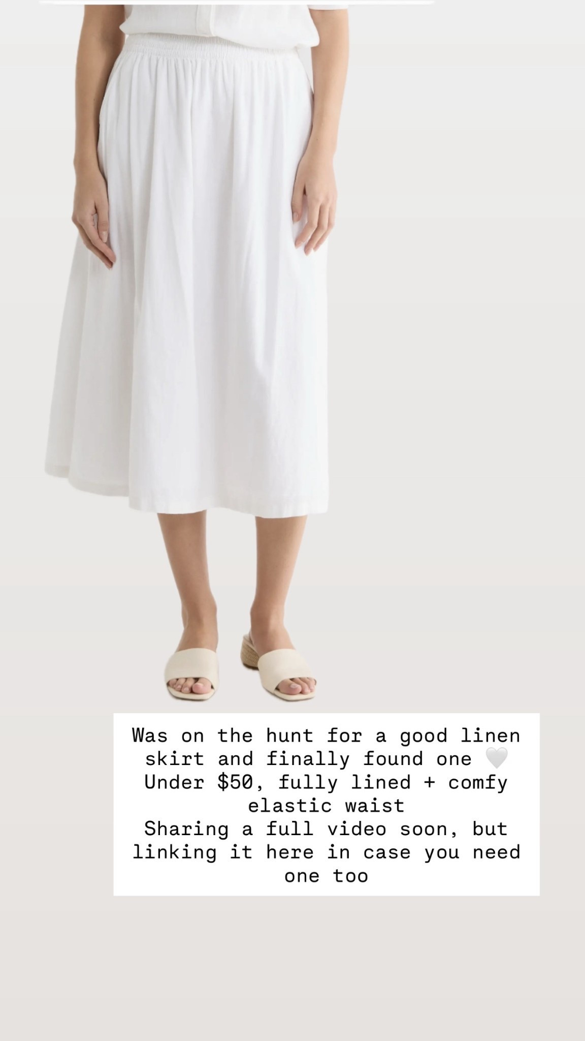 Linen blend skirt perfect for spring!!! Lined and with elastic waist. I sized down to an XS
Under $50


#LTKSeasonal #LTKgrwm #LTKootd