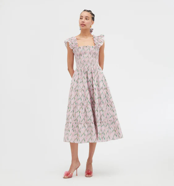 The Ellie Nap Dress - Pink Lily of the Valley | Hill House Home