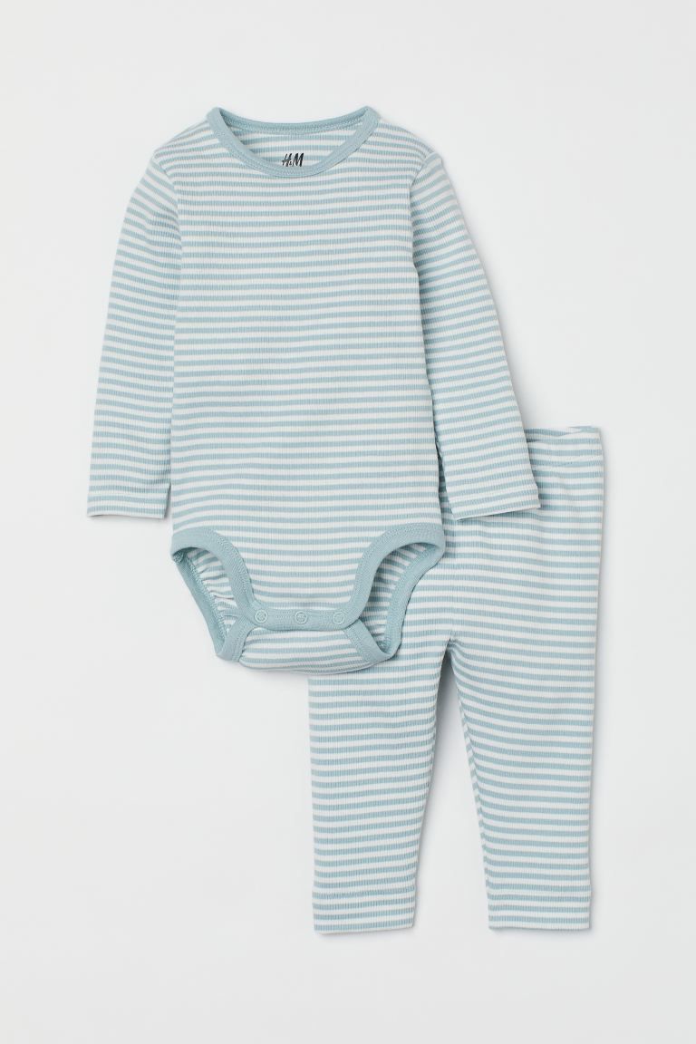 Ribbed Cotton Set | H&M (US)