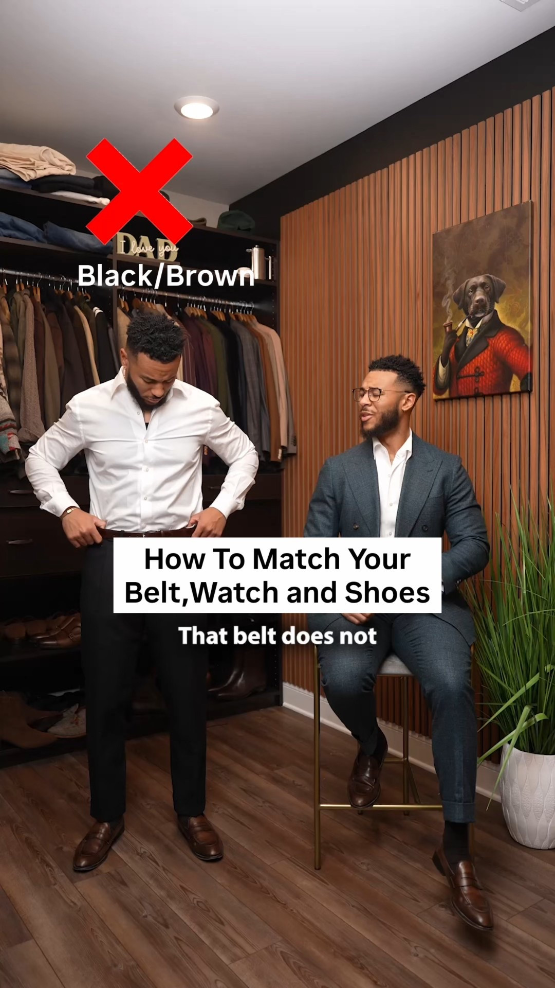 How to match your belt watch and shoes 