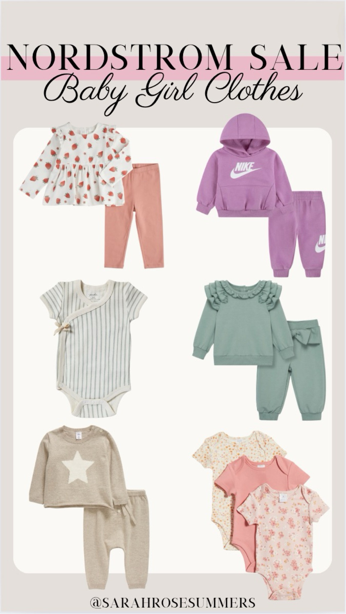 Nordstrom Anniversary Sale. Baby girl clothes. Baby girl onesies and baby girl two piece matching sets. Baby girl long sleeve top and jogger set. 

#LTKxNSale #LTKBaby #LTKSaleAlert